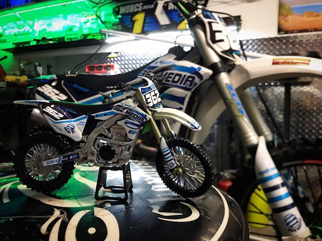 Custom 1:12 Scale Motocross Bike Graphics, Replica Motocross bike Decals, Personalized Model Dirt bike