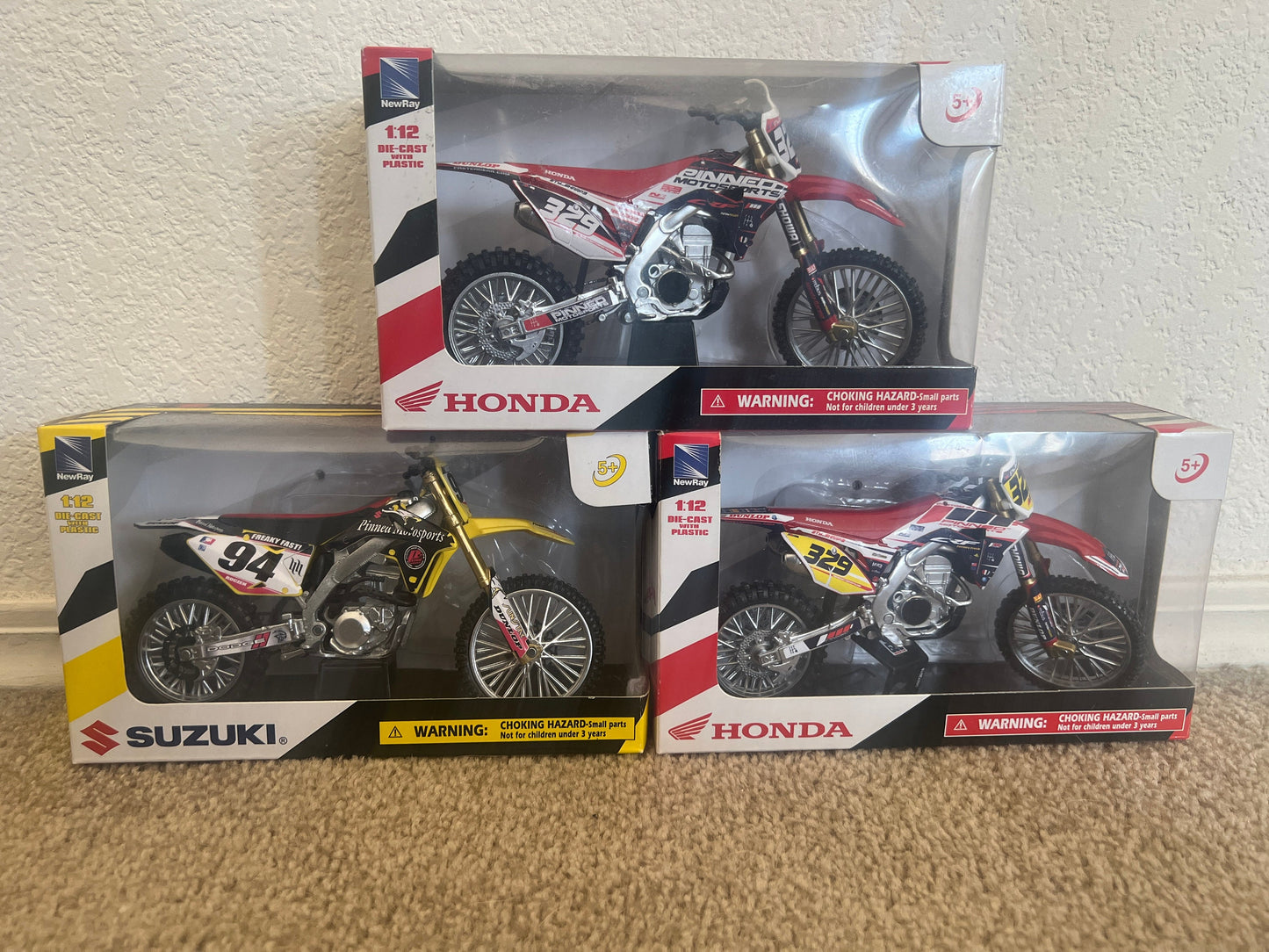 Custom 1:12 Scale Motocross Bike Graphics, Replica Motocross bike Decals, Personalized Model Dirt bike